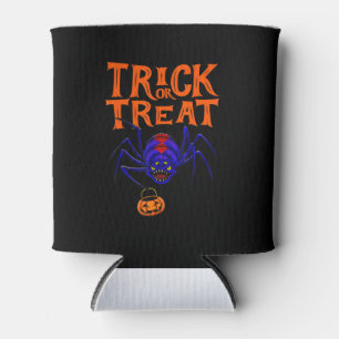 Spider Trick Or Treat Shirt Women Funny Halloween Can Cooler