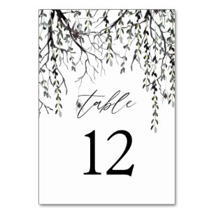 Spider & Twigs Halloween- White Table Number