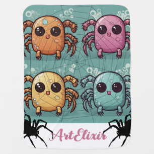 Spider Unique Print Baby Blanket