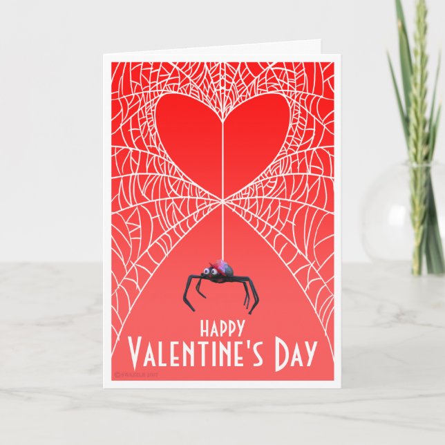 Spider Valentine's Day Card (Front)