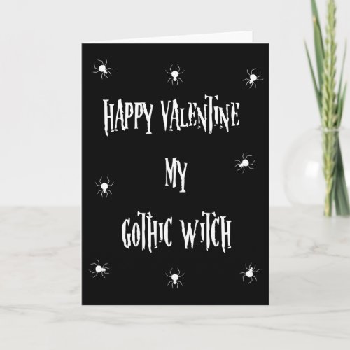 Spider Valentines Greeting Card