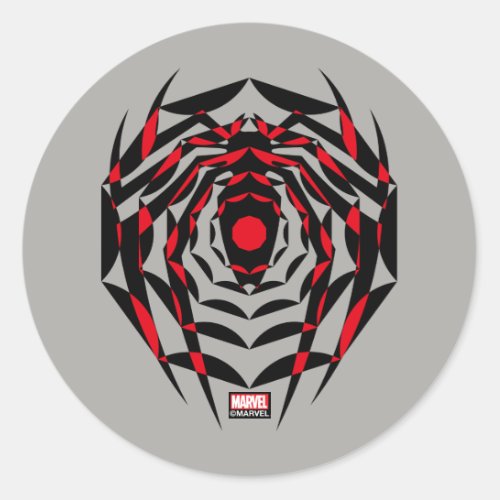 Spider_Verse  Advanced Suit Spider Webbed Emblem Classic Round Sticker