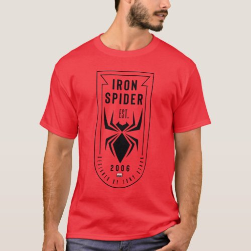 Spider_Verse  Iron Spider by Tony Stark Emblem T_Shirt