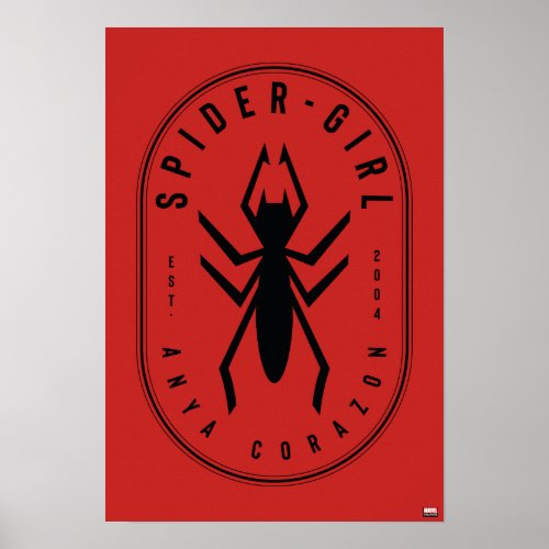 Spider_Verse  Spider_Girl _ Anya Corazon Emblem Poster