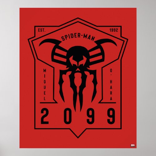 Spider_Verse  Spider_Man 2099 Emblem Poster