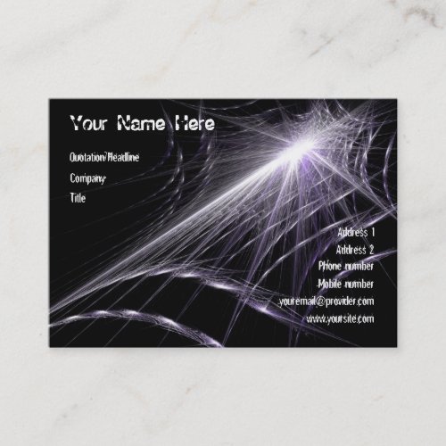 Spider Web Business Card