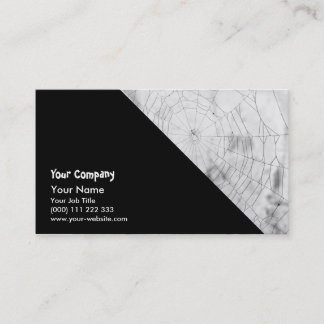 Spider web business card