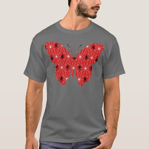 Spider Web Butterfly T_Shirt