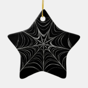 Spider Web Ceramic Ornament
