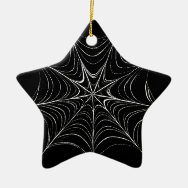 Spider Web Ceramic Ornament (Front)
