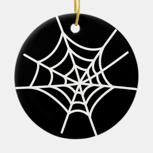 Spider Web Ceramic Ornament