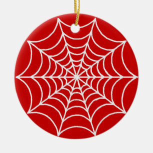 Spider Web Ceramic Ornament