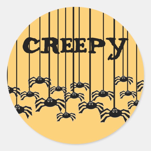 Spider Web Classic Round Sticker (Front)