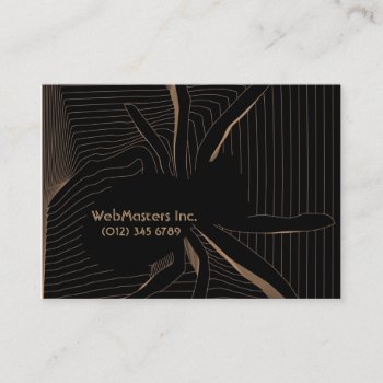 Spider Web Design It Engineer Business Card by funny_tshirt at Zazzle