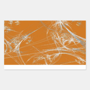 Spider Web Fractal Background Rectangle Sticker