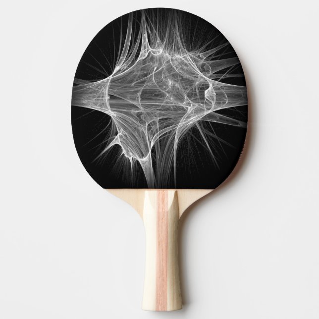 Spider Web Fractal Design Ping Pong Paddle (Front)