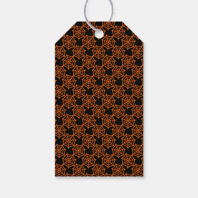 Spider Web Halloween Pattern Gift Tags