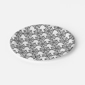 spider web halloween pattern paper plates (Angled)