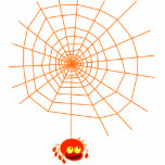Spider Web Halloween Photo Sculpture<br><div class="desc">Spider web Halloween design. This design is customizable and is available for a variety of products. Text adding is optional.</div>