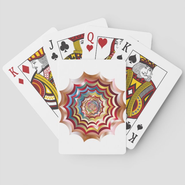spider web hypnotic revitalized poker cards (Back)