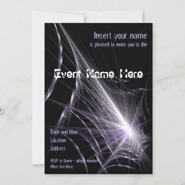 Spider Web Invitation (Front)