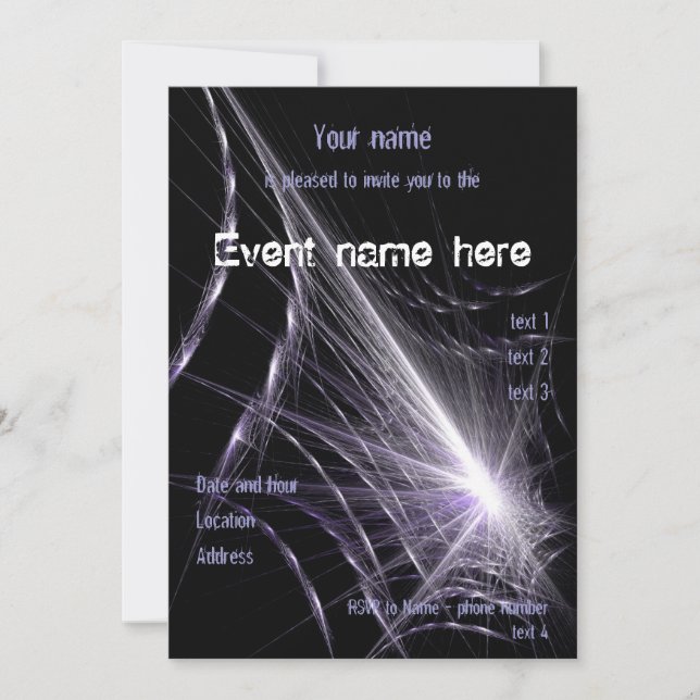 Spider Web Invitation (Front)