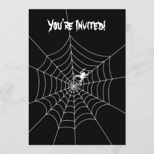 Spider Web Invitation- Blank Invitation