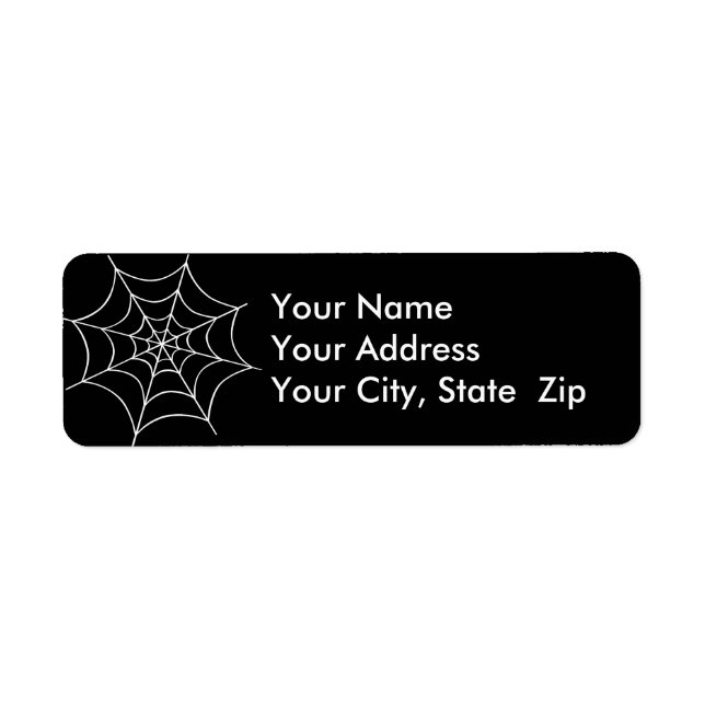 Spider Web Label (Front)