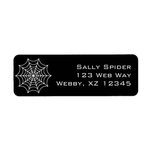 Spider Web Label (Front)