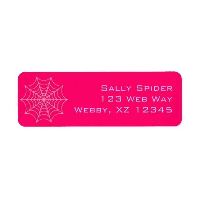 Spider Web Label (Front)