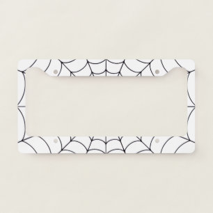 Spider Web License Plate Frame