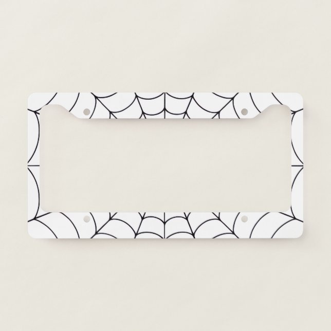 Spider Web License Plate Frame (Front)