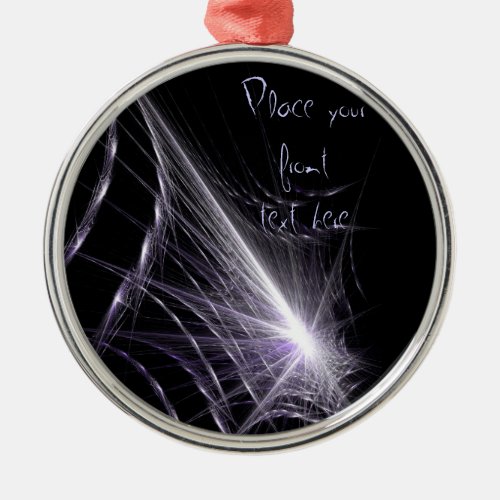 Spider Web Metal Ornament