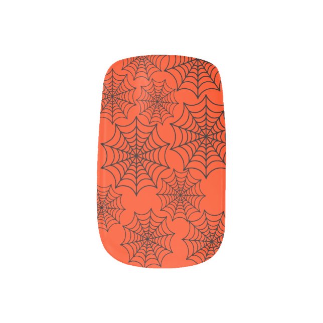 Spider Web Minx Nail Art (Left Thumb)