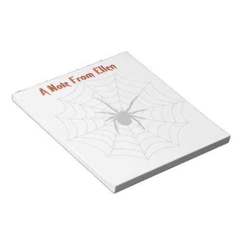 Spider Web Notepad