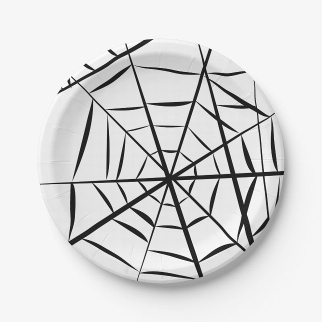 Spider Web Paper Plates (Front)
