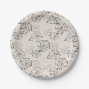 Spider Web Paper Plates