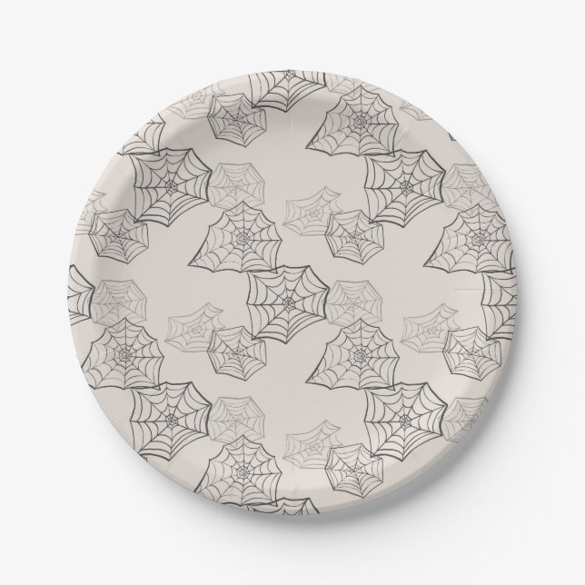 Spider Web Paper Plates (Front)