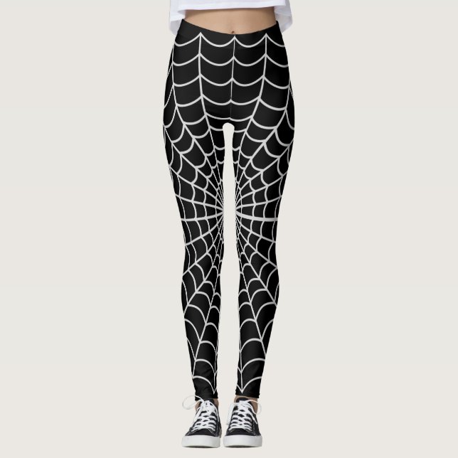 Spider Web Pattern ~ "Customize" ~To Change Color~ Leggings (Front)