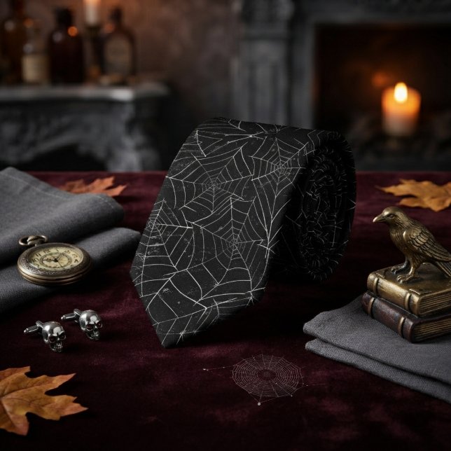 Spider web Pattern Neck Tie (Creator Uploaded)