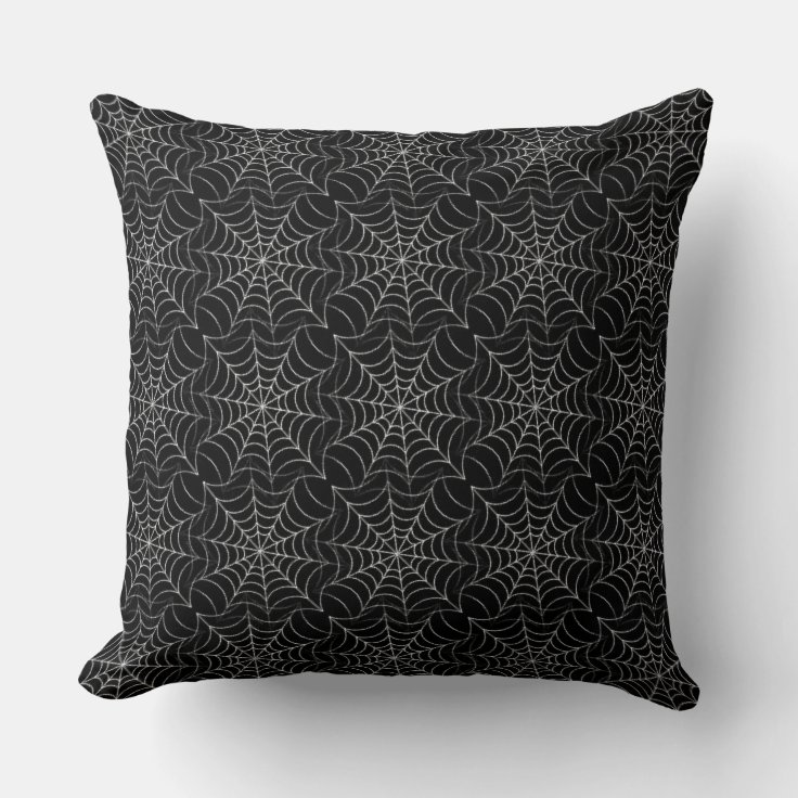 Spider Web Pattern Throw Pillow | Zazzle