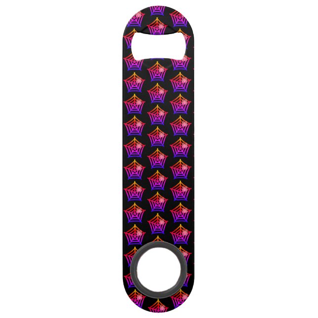 Spider Web Personalized Customized Bar Key (Front)