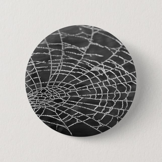 Spider Web Pinback Button (Front)