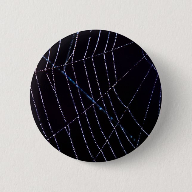 Spider Web Pinback Button (Front)