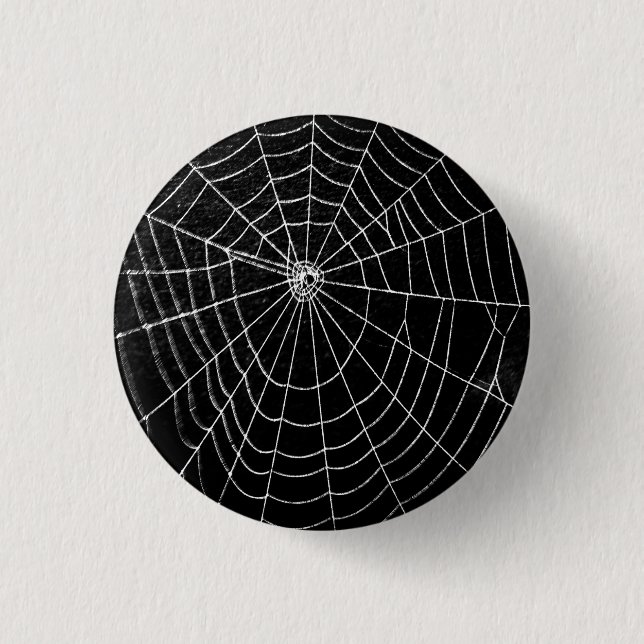 SPIDER WEB PINBACK BUTTON (Front)