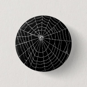 SPIDER WEB PINBACK BUTTON