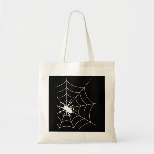 Spider Web Pregnancy Announcement Halloween Tote Bag