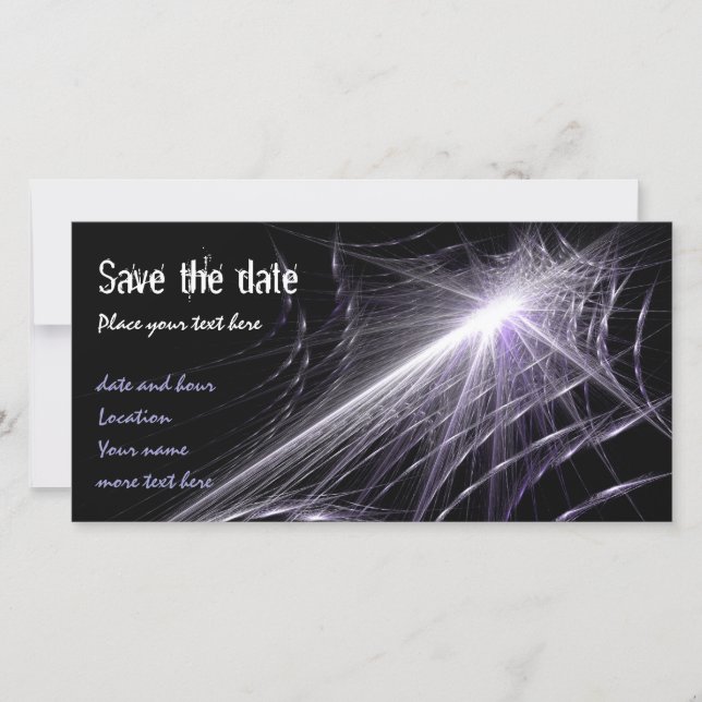 Spider Web Save The Date (Front)