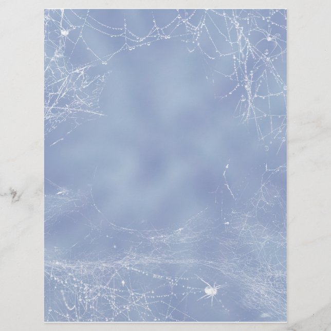 Spider Web scrapbook paper design (Front)