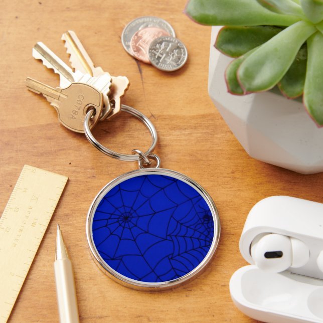 Spider Web, Spider Net, Cobweb, Spider, Insect Keychain (Desk)